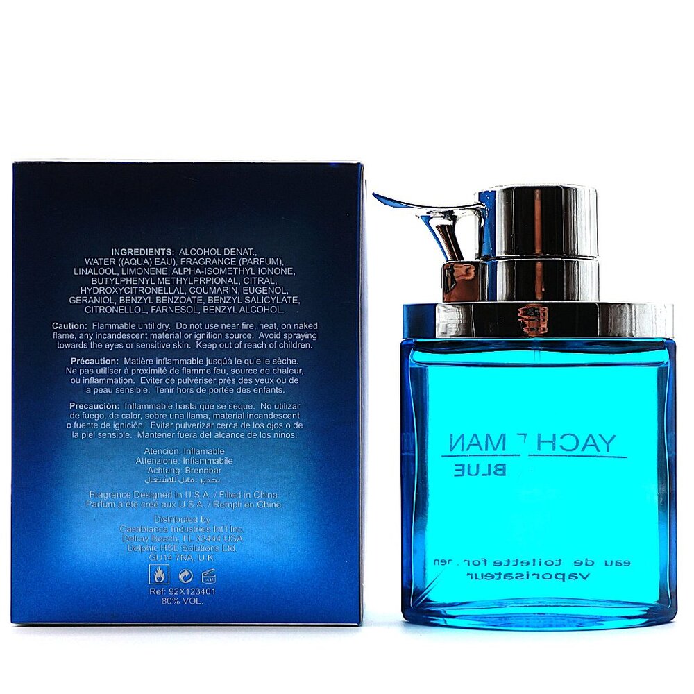 Vintage Yacht Man Blue 3.4oz Men’s Eau de Toilette With Box - Picture 2 of 5